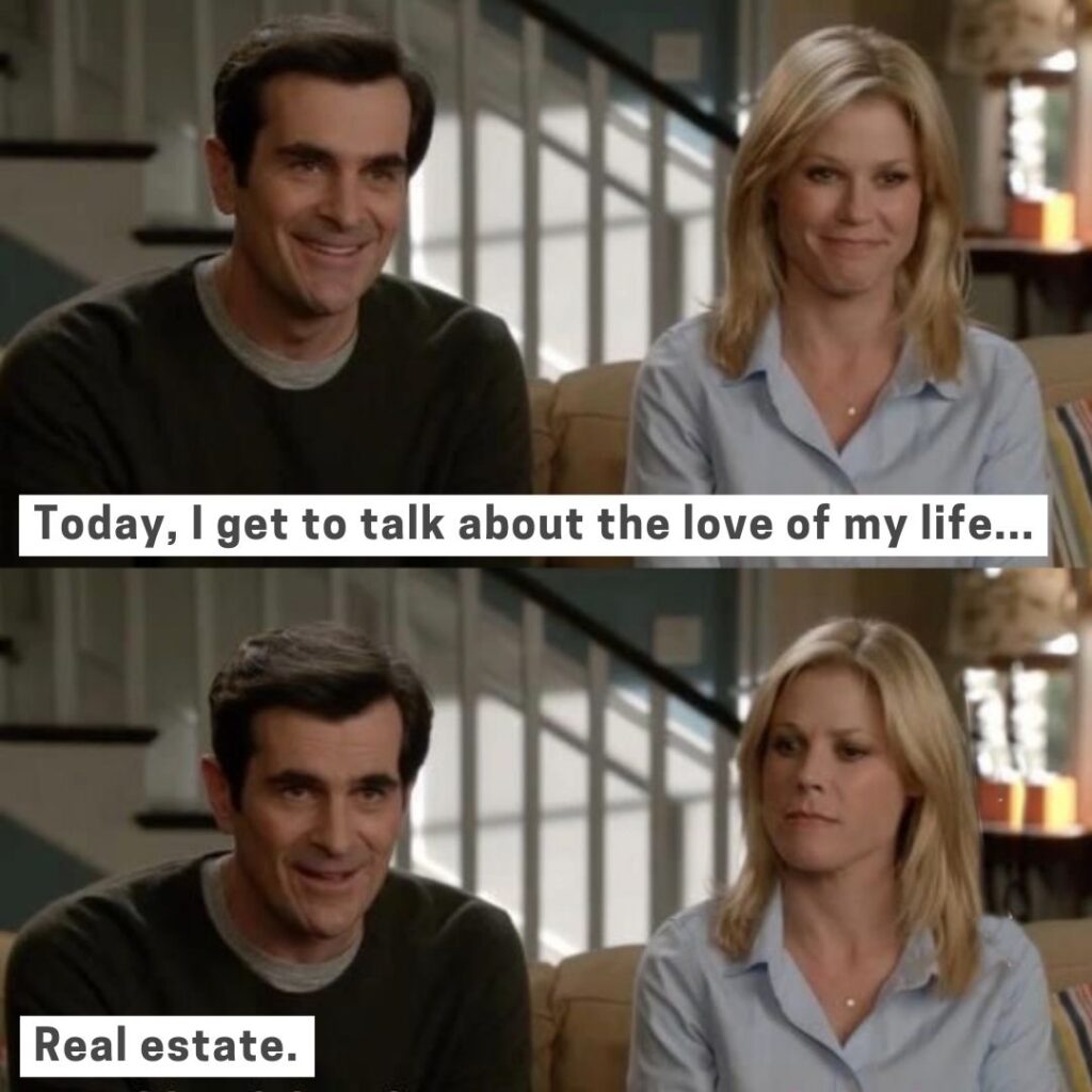 real estate market meme modern family